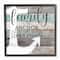 Stupell Industries Family Anchor Through Storm Wall Accent with Black Frame